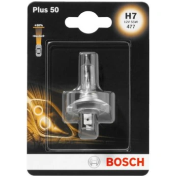Spuldze H7 Plus 50% (1 gab.) 12V 55W BOSCH