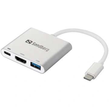Sandberg 136-00 USB-C mini dokstacija HDMI+USB