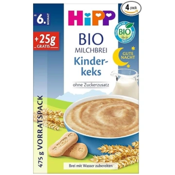 HiPP bioloģiskā piena putraimi Goodnight bērnu cep