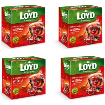 Loyd Herbata rozgrzewajaca o smaku wisni kakaowca 