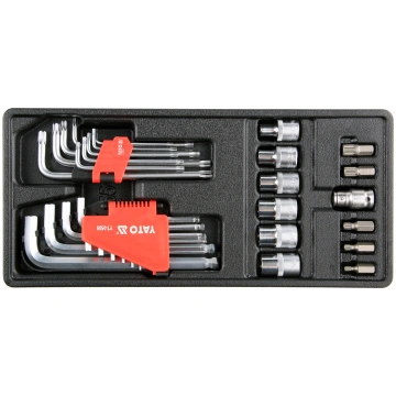 Instrumentu komplekts ratiņiem - Hex un Torx atslē