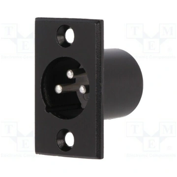 Connector: XLR; socket; male; PIN: 3; straight; so