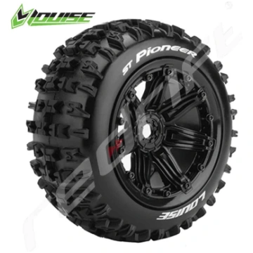 Louise: ST-PIONEER 1/8 Truck (Beadlock) Black (2)