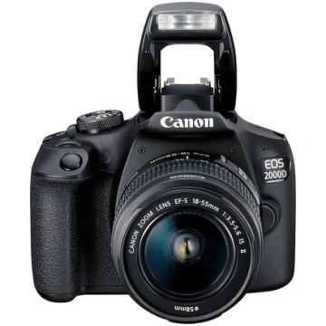 Canon EOS 2000D spoguļkamera ar EF-S 18-55 IS II o