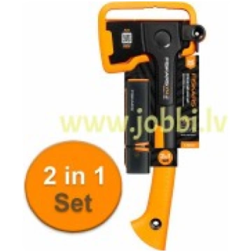 Fiskars 1075432 komplekts (cirvis X14 XS + asināma