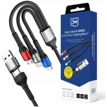 3MK Kabel USB 3mk Hyper Cable N-SERIES 6-in-1 C/A 
