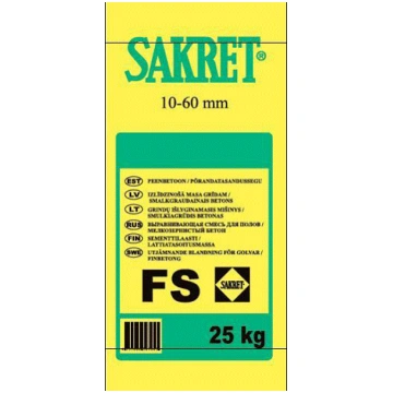 SAKRET FS Smalkgraudainais grīdu līdzinātājs 10-60