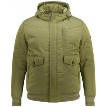 STHUGE Bomber Jacket With Hood Green - Jakas & Lie