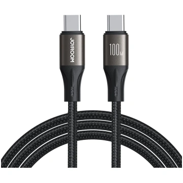 USB-C kabelis 100W Light-Speed Series 1,2 m melns 