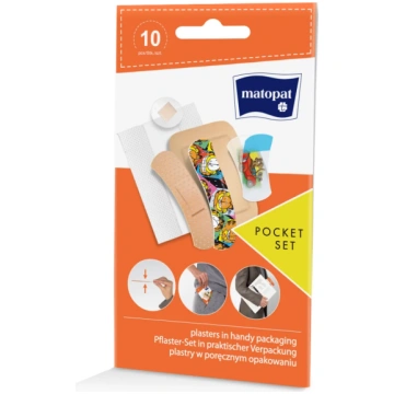 MATOPAT POCKET SET plāksteri, 10 gab. Higienasprec