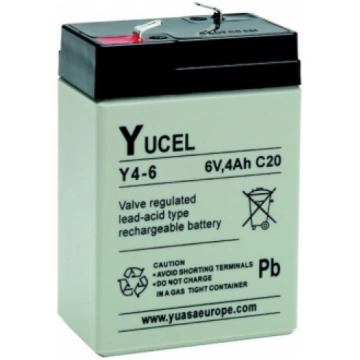 Akumulators Yuasa YUCEL 6 V 4 Ah Yuasa batteries