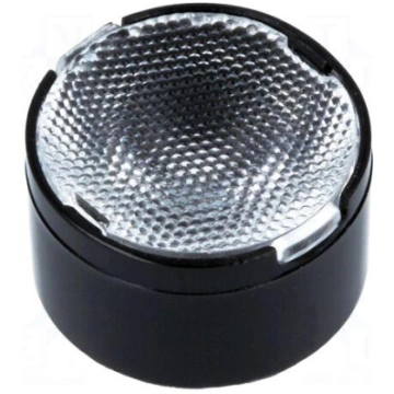 LED lens | round | Mat: PMMA plexiglass | transpar