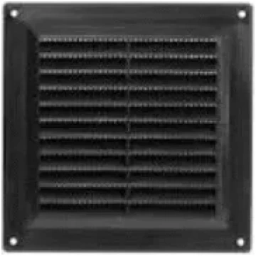 Ventilācijas reste plastmasas, 250x250mm, melna EU