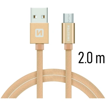 Swissten Textile Quick Charge Universāls Micro USB