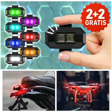 Uzlādējamas stroboskopa LED gaismas transportlīdze