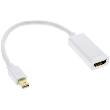 Kabel InLine DisplayPort Mini - HDMI 0.15m biay (1