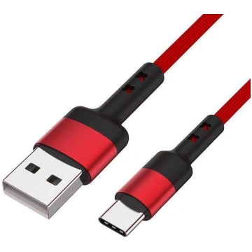 Caruba USB uz USB-C kabelis 1m 60W sarkans