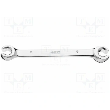 Wrench: ring half-open; double-sided; 8mm,9mm; L: 