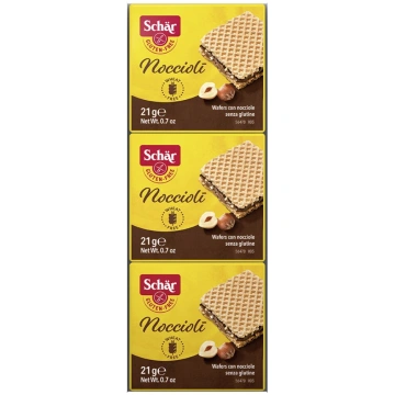 Schar Nocciloli bezglutēna vafeles ar šokolādi un 
