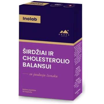 INOLAB SIRDIJ UN HOLESTERĪNA BALANSAM, kapsulas, N