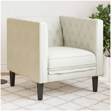 Pārklāts Chesterfield atzveltnes krēsls VidaXL 372