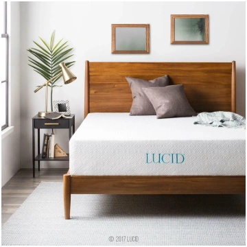 LUCID 6, 8, 10, and 12-Inch Gel Memory Foam Mattre