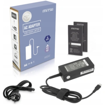 Ladowarka Mitsu Zasilacz sieciowy Mitsu 45W USB-C 