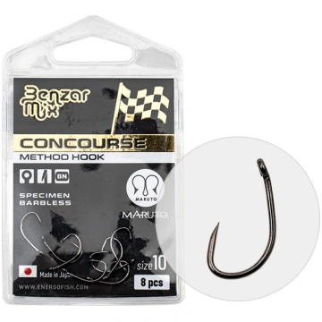 Benzar Mix āķi: CONCOURSE METHOD SPECIMEN BARBLESS