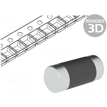 Resistor: thin film | SMD | 0204 minimelf | 12Ω | 