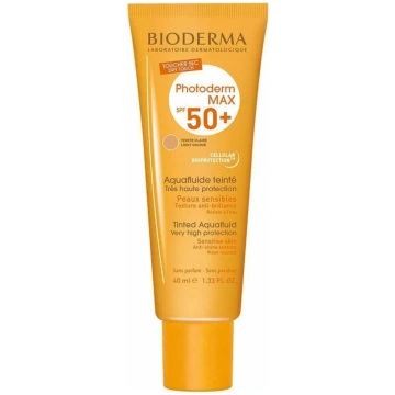 BIODERMA Photoderm MAX SPF 50+ akvafluīds ar gaišu