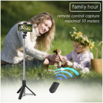 Telefona turētājs Izvelkams selfiju statīvs-tripod