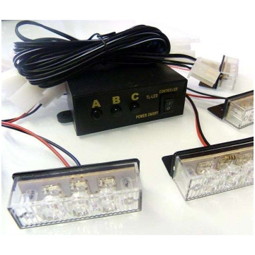12 LED Bākuguns Restē Balta SM3033-4W