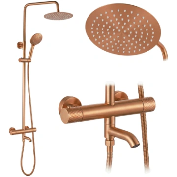 Rea Lungo Diamond Copper Brush dušas komplekts ar 