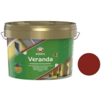 Eskaro Krāsa Veranda 2.7L kokam pusmatēta sarkana