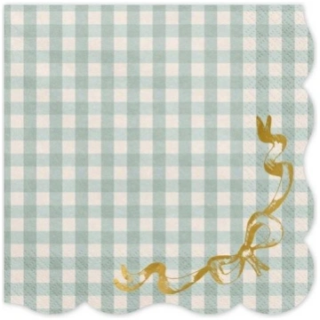 Papīra salvetes Party Deco, 33 cm x 33 cm, piparmē