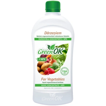 DĀRZEŅIEM humusvielu koncentrāts +NPK 750ml GreenO