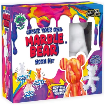Splat Planet radošais komplekts Marble Bear, neona