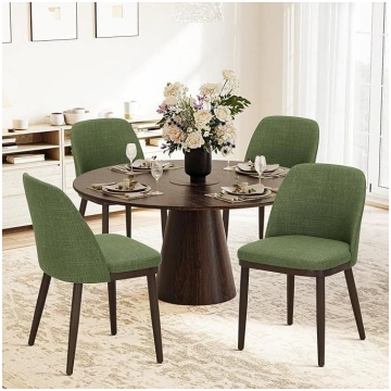 COLAMY Upholstered Dining Room Chairs, Set of 4, M