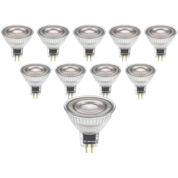 LEDVANCE 10x LED starmešu atstarotājs, GU5.3 MR16,