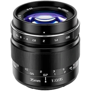 JINTU 35 mm F/0,95 APS-C manuālā fokusa portreta o