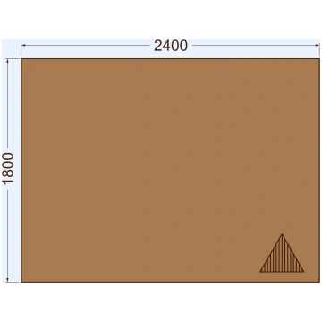 Gofrēta kartona loksne 2400x1800 mm Jenson Iepakoj
