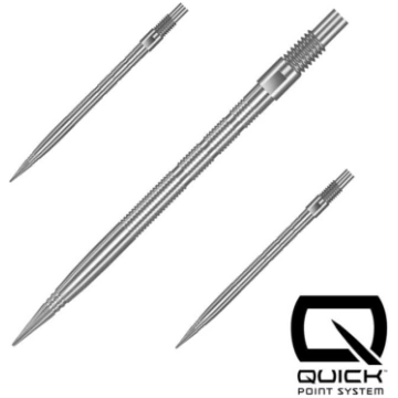QUICK POINT tērauda uzgaļi - MICRO RIGDE sudraba /