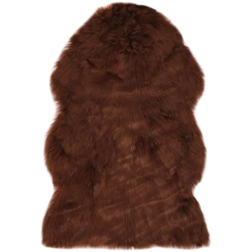 Paklājs, brūns, 60x90 cm, mākslīga aitāda