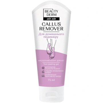 BEAUTYDERM Callus Remover Skābju pīlinga želeja pē