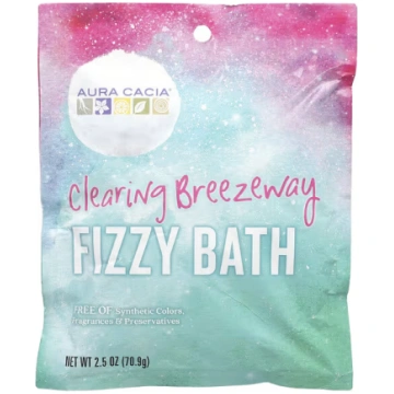 Aura Cacia, Fizzy Bath, Clearing Breezeway, 2.5 oz