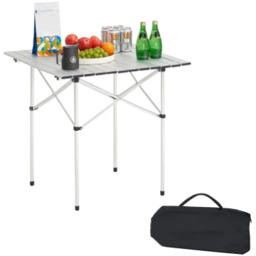 VEVOR VEVOR Folding Camping Table, Portable Roll U