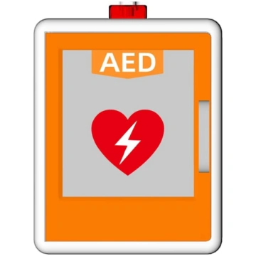 AED defibrilatora glabāšanas skapis, pie sienas mo
