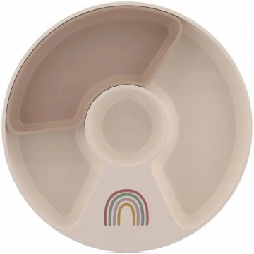 Sadalīta bērnu šķīvis Mepal Mio Sunshine & Rainbow