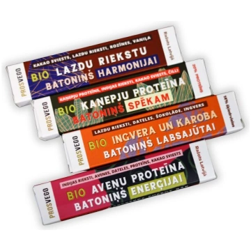 Četri bio batoniņi - Spēkam, Harmonijai, Labsajūta