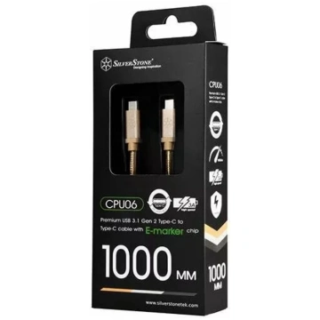 USB 3.1 Gen2 uz USB-C kabelis SILVERSTONE SST-CPU0